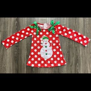 Snowman dress size 12 months